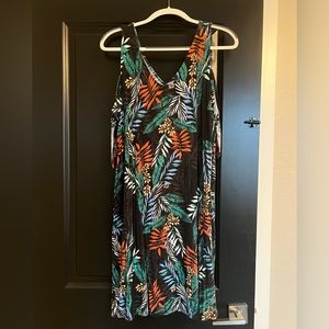 Maurice’s Tropical Swing Dress with off the shoulder detail - Size L